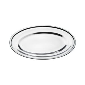 Travessa Oval Rasa Inox 30 Cm
